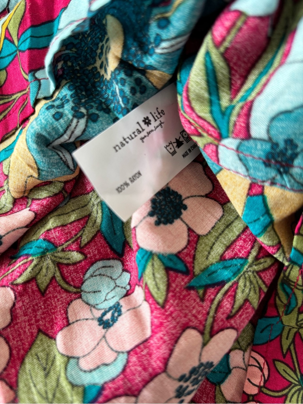 Natural Life floral Pink Multi dress XS NWT - Picture 11 of 11